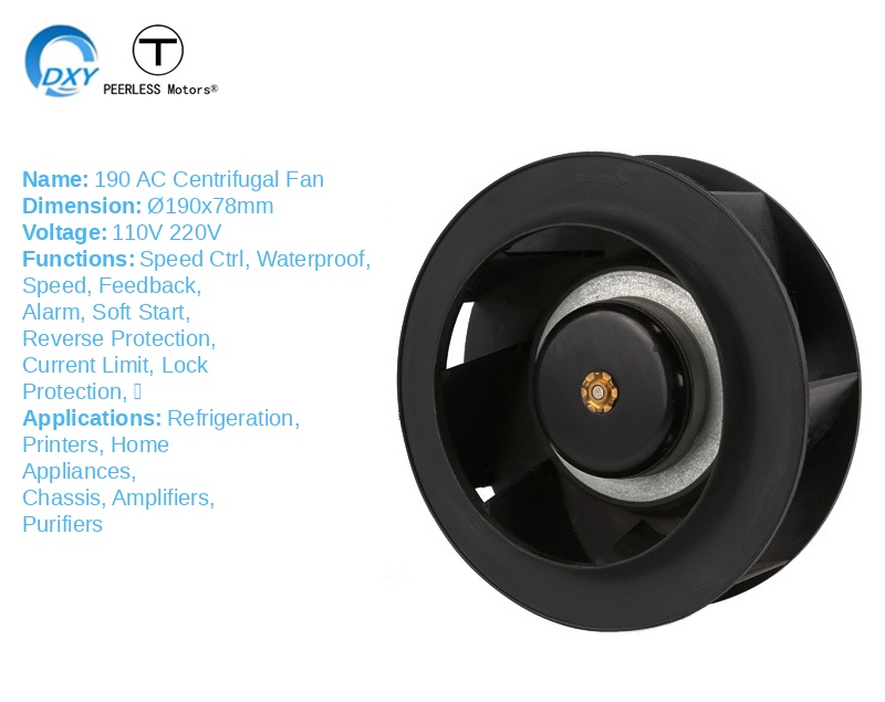 190ec Centrifugal Fan