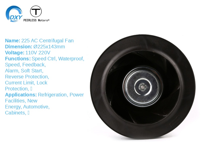 225ec Centrifugal Fan